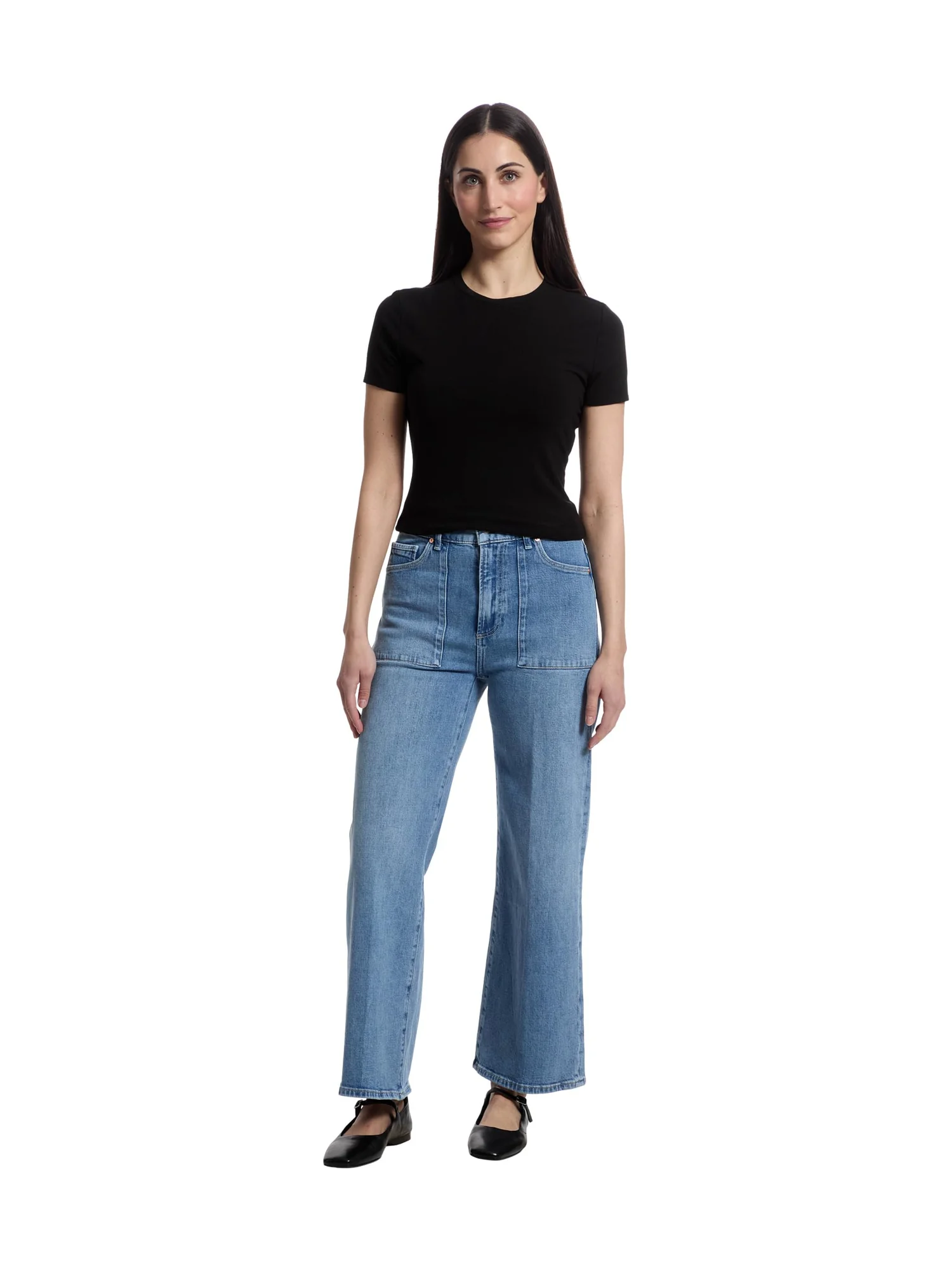 Джинсы Paige Anessa With Patch Pockets And Tab in Marlena, цвет Marlena — изображение 5 из 5