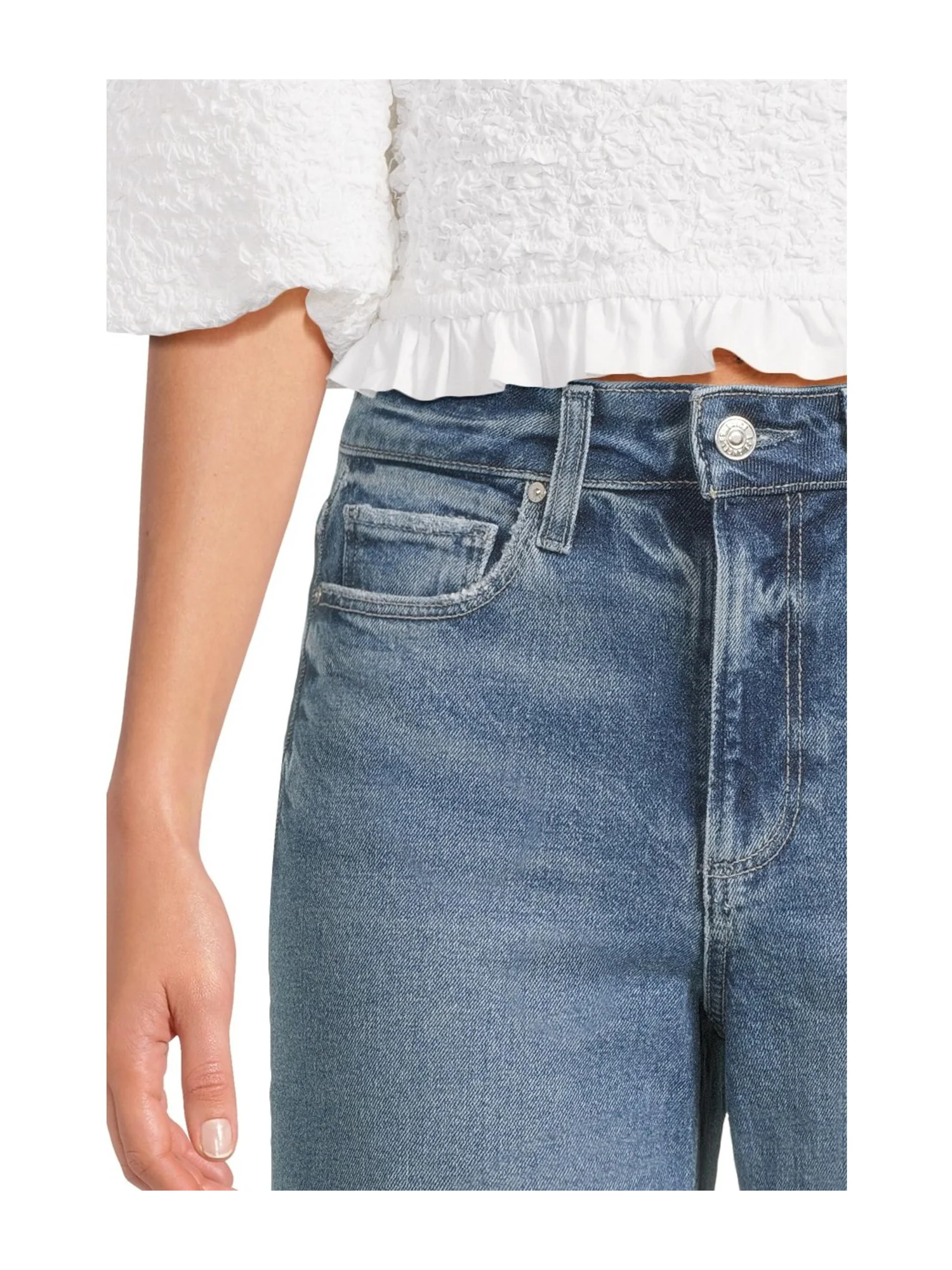 Джинсы Paige Anessa 31In Raw Hem, цвет Jam Session — изображение 4 из 6