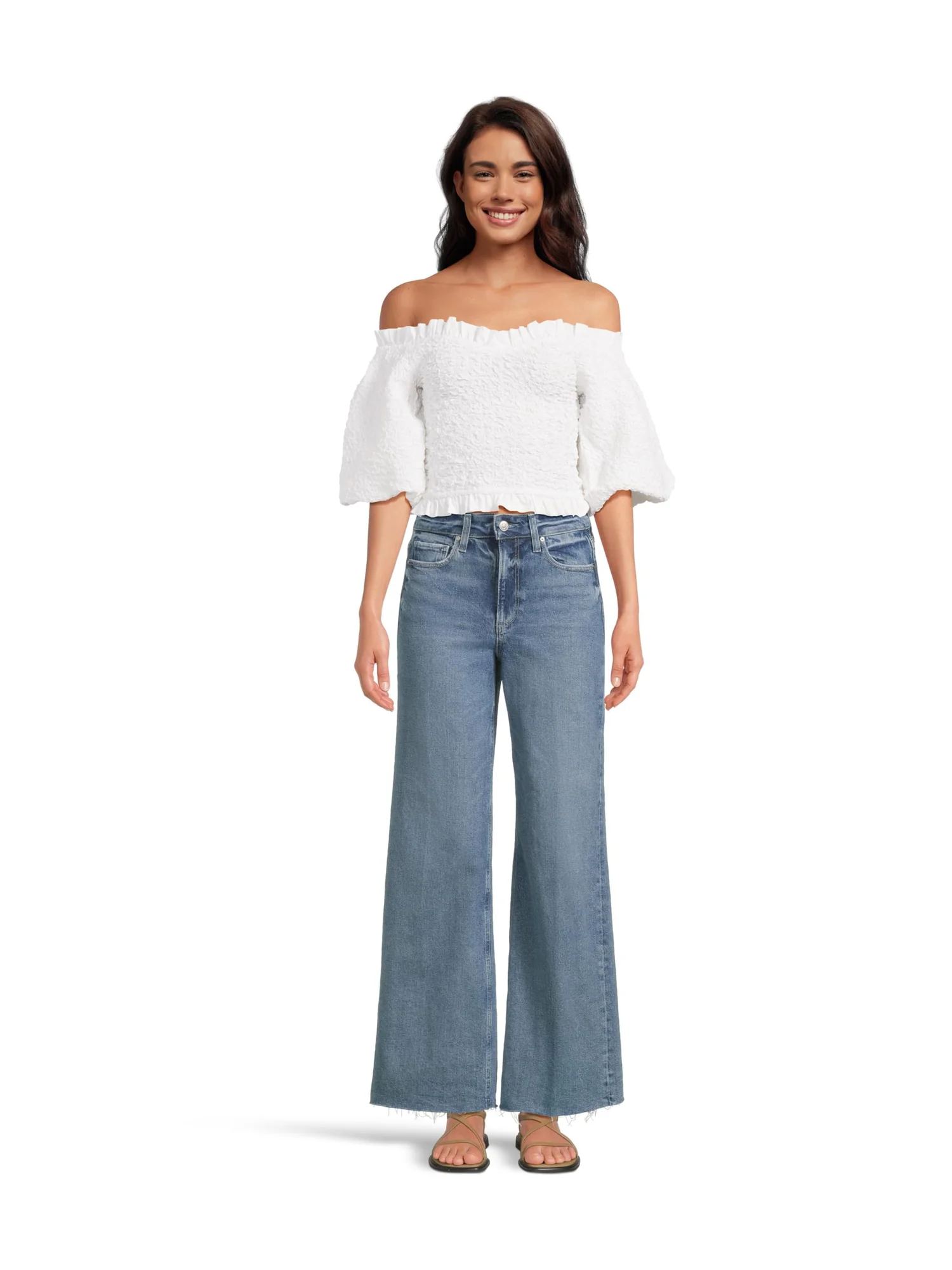 Джинсы Paige Anessa 31In Raw Hem, цвет Jam Session — изображение 6 из 6