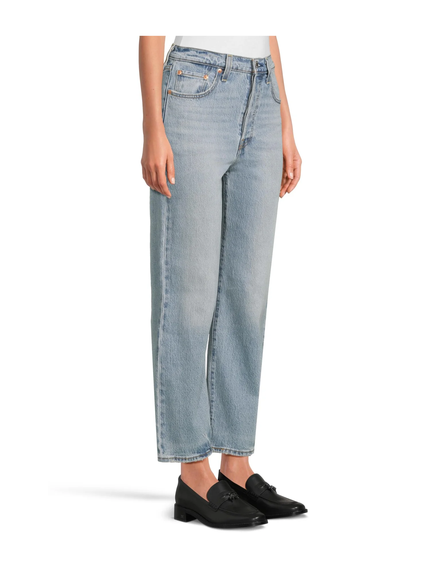Джинсы Levi's Premium Ribcage Straight Ankle, цвет Let's Share — изображение 2 из 5