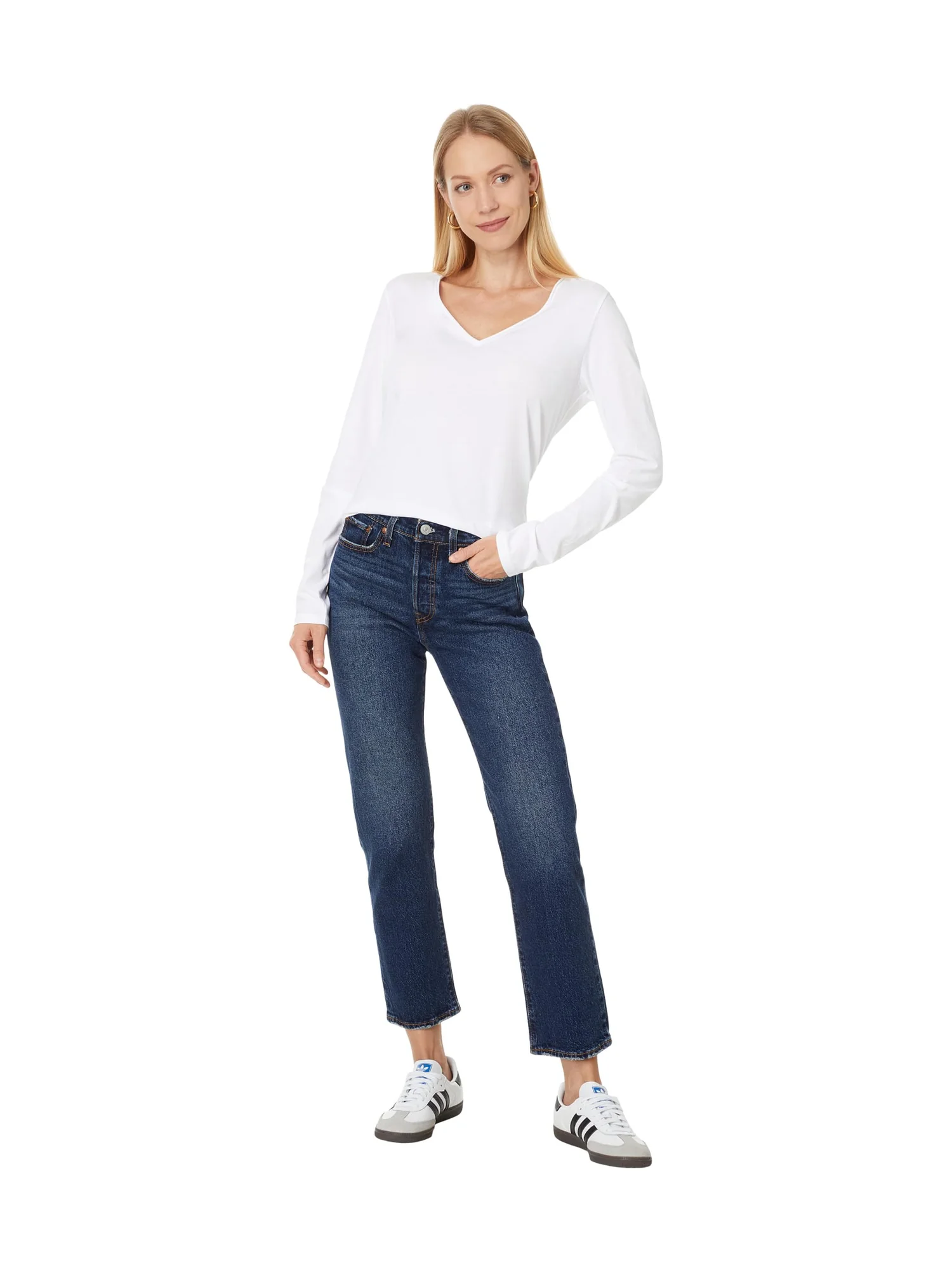 Джинсы Levi's Premium Wedgie Straight — изображение 4 из 4, индиго