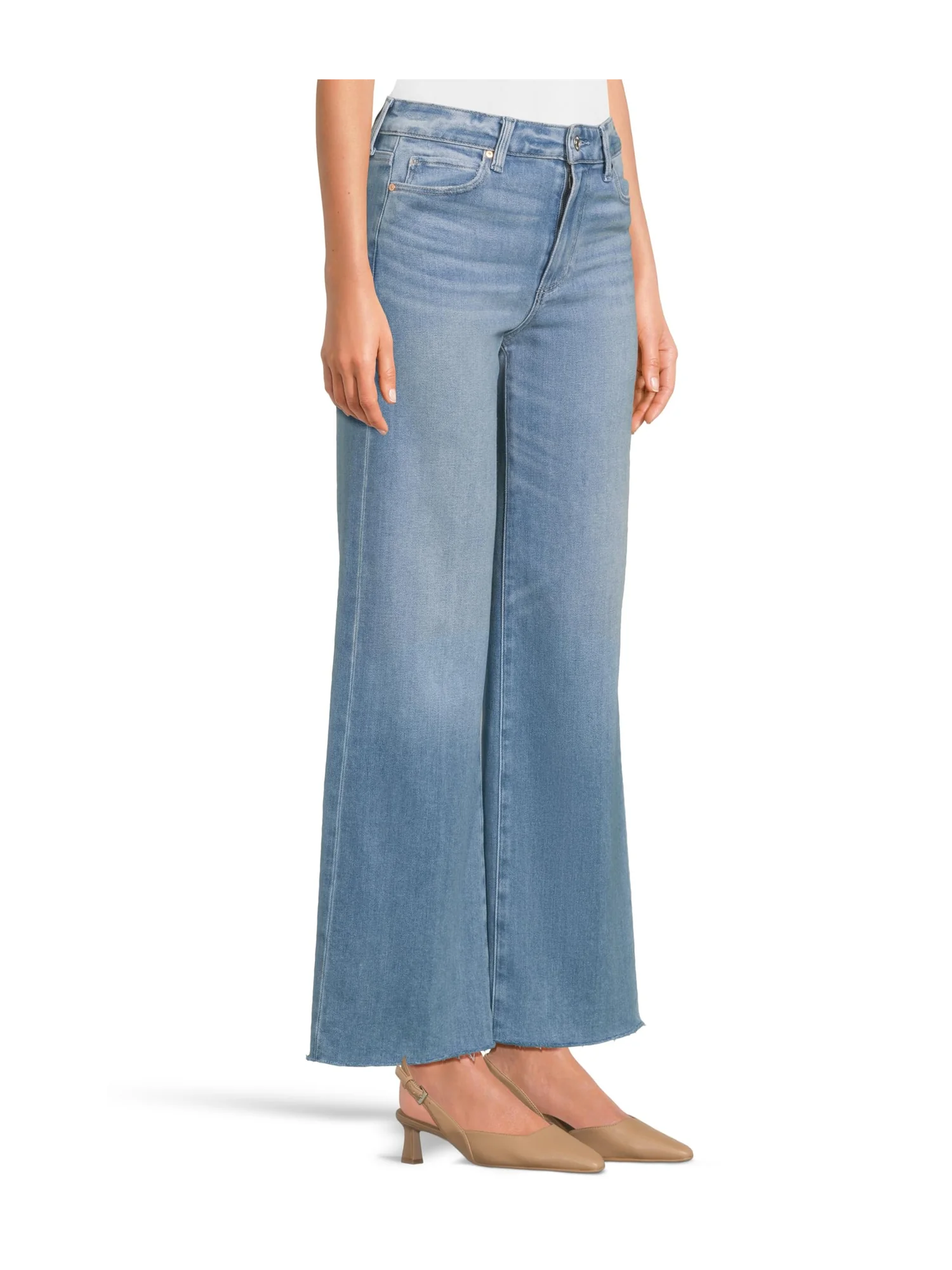 Джинсы Paige Anessa 31" Belt Loops Raw Hem in Mesmerize, цвет Mesmerize — изображение 2 из 5