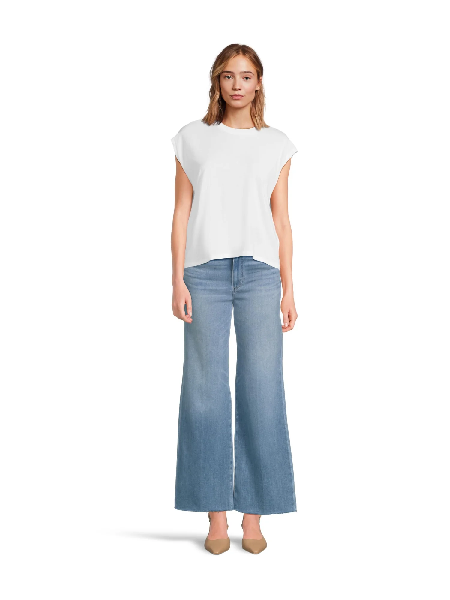 Джинсы Paige Anessa 31" Belt Loops Raw Hem in Mesmerize, цвет Mesmerize — изображение 5 из 5