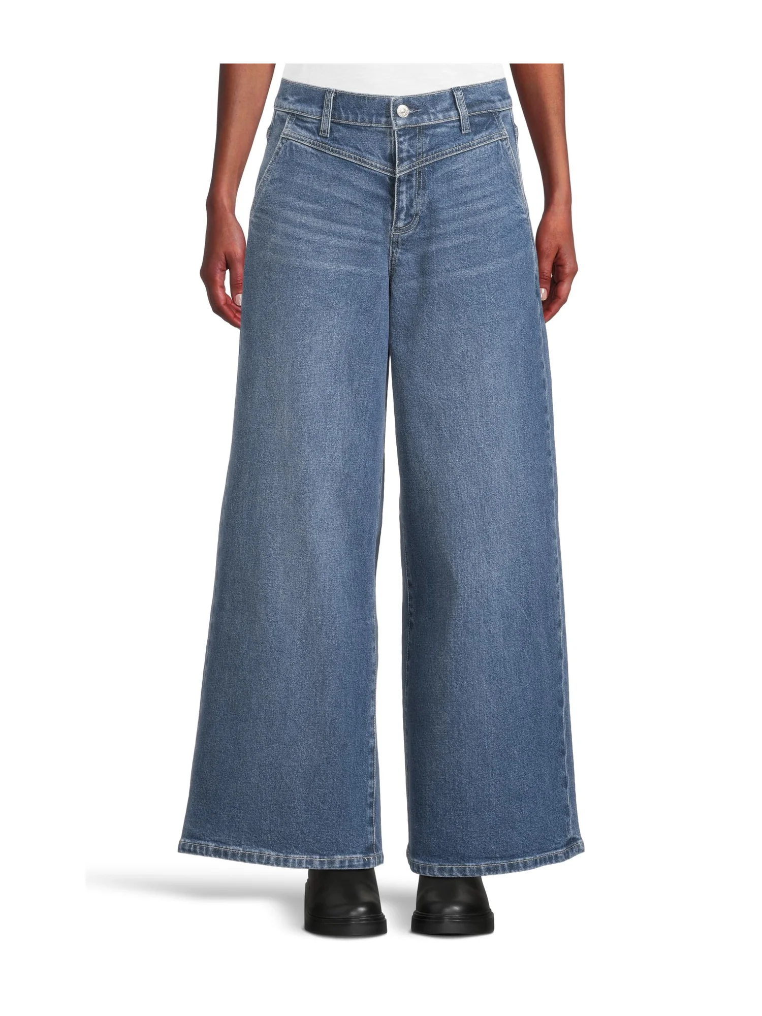Джинсы Paige Cameron Wide Leg 31 w/ Front Yoke And Trouser Pockets in Katerina, цвет Katerina — розовый