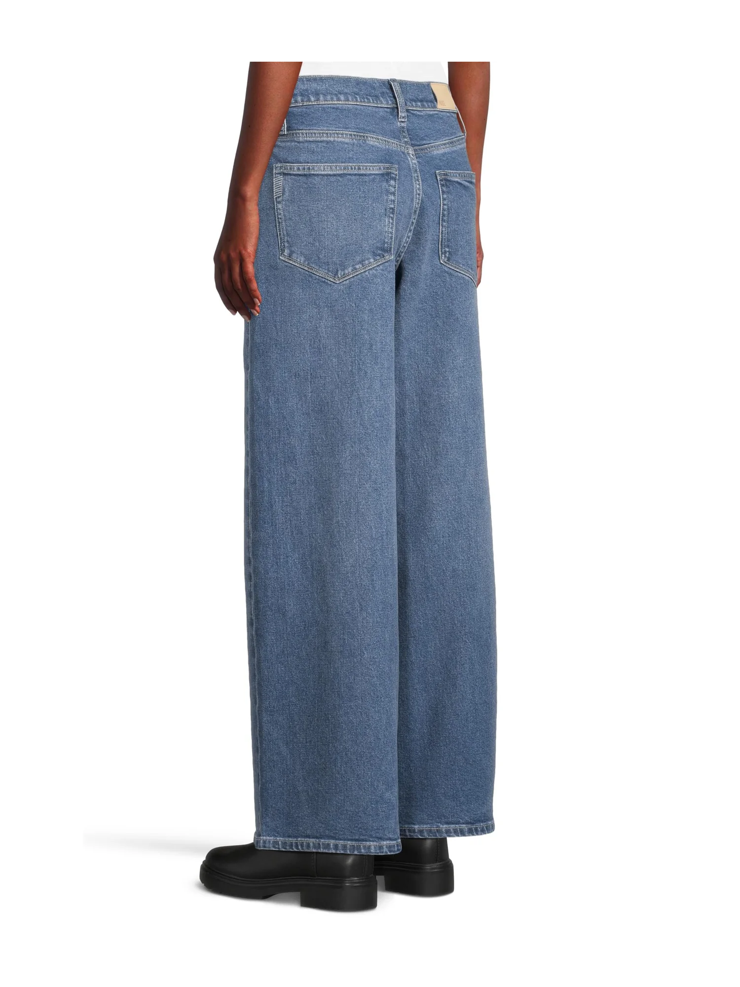 Джинсы Paige Cameron Wide Leg 31 w/ Front Yoke And Trouser Pockets in Katerina, цвет Katerina — изображение 3 из 5