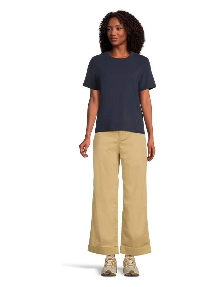 Женские брюки L.L.Bean Comfort Stretch Chino Mid-Rise Wide-Leg, Pinenut — изображение 5 из 5, кедровый орех
