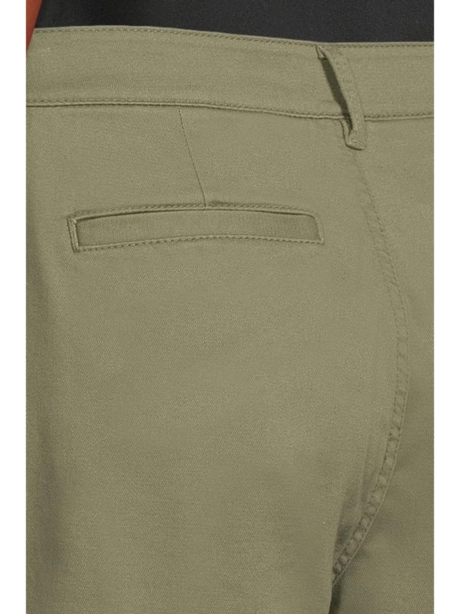 Джинсы L.L.Bean Comfort Stretch Chino Mid-Rise Wide-Leg Pants — изображение 4 из 5, оливковый