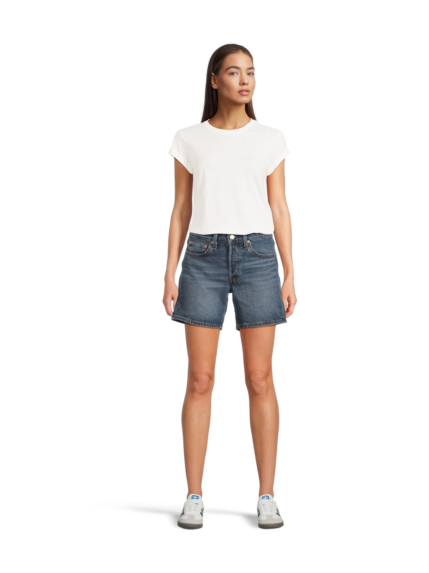 Шорты Levi's Premium 501 Mid Thigh Shorts, цвет Broken Midnight No DX — изображение 5 из 5