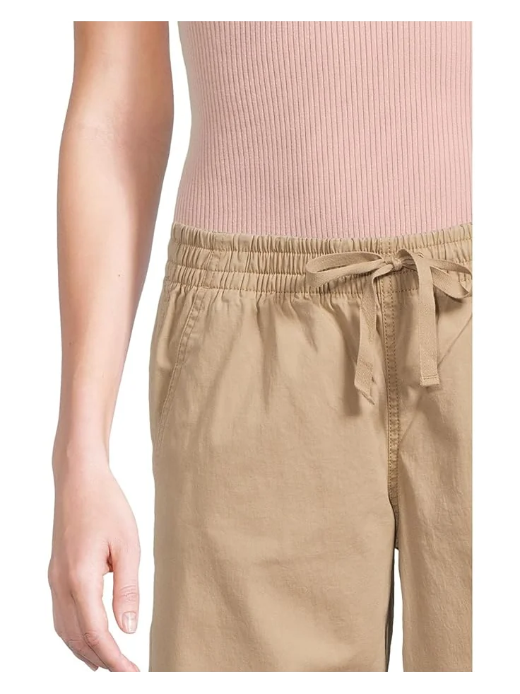 Брюки L.L.Bean Lakewashed Pull-On Wide-Leg Striped Chambray Pants — изображение 5 из 6, глубокий песочный