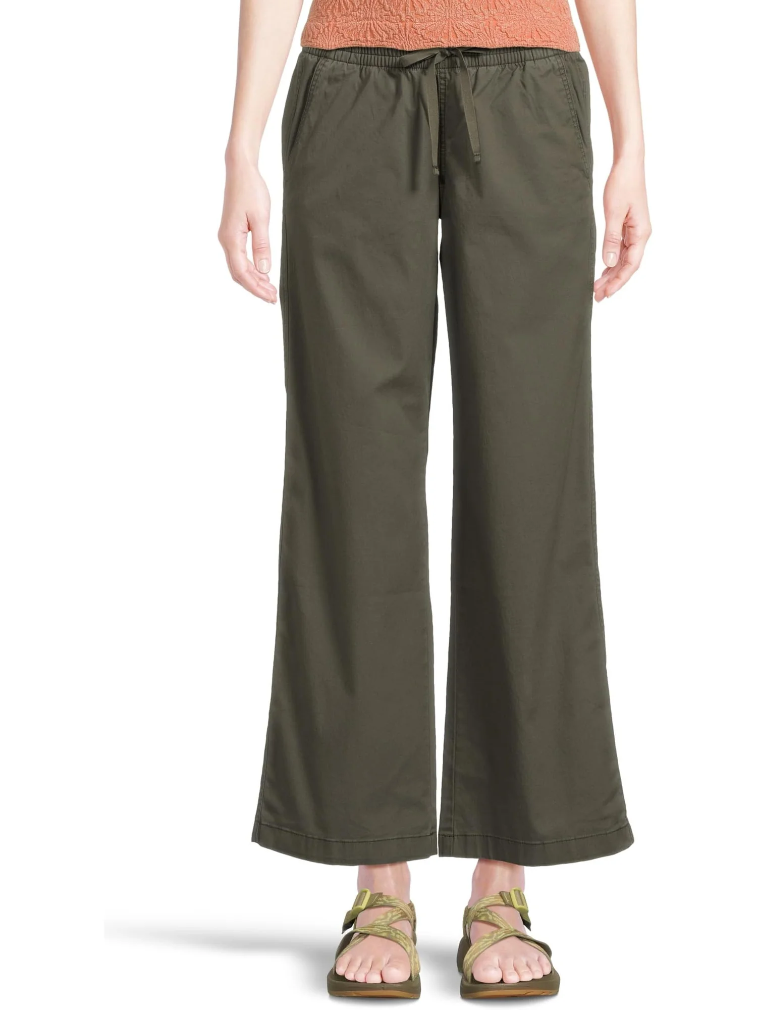 Брюки L.L.Bean Lakewashed Pull-On Wide Leg Pants
