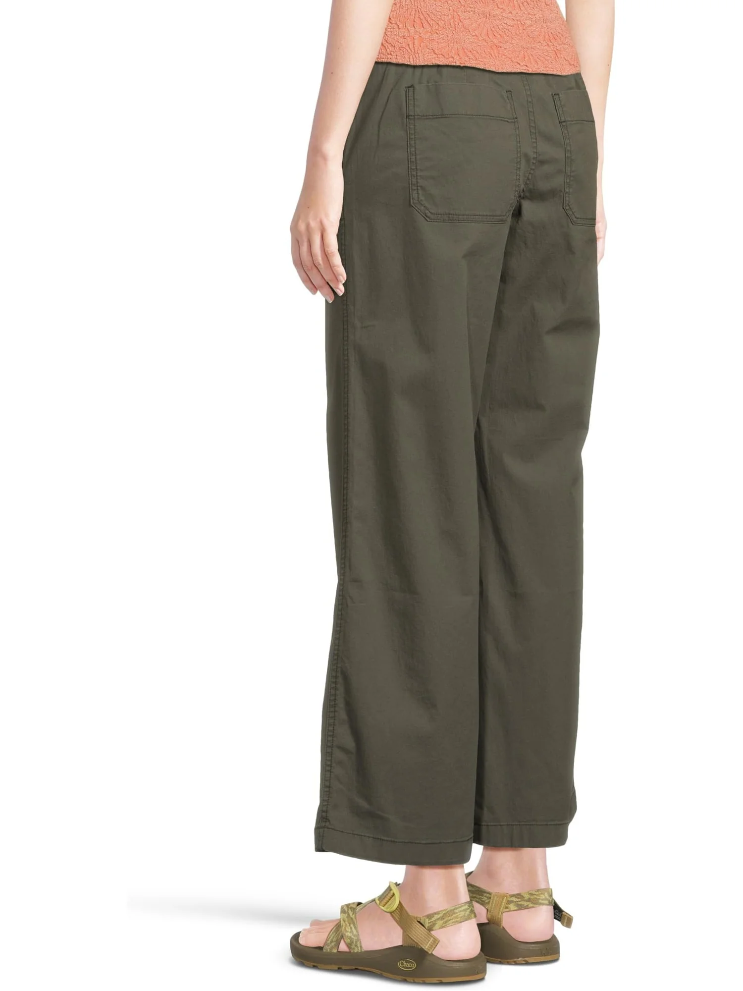 Брюки L.L.Bean Lakewashed Pull-On Wide Leg Pants — изображение 3 из 6, угольный