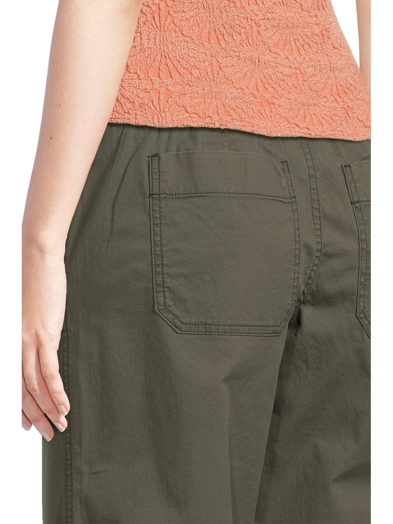 Брюки L.L.Bean Lakewashed Pull-On Wide Leg Pants — изображение 5 из 6, угольный