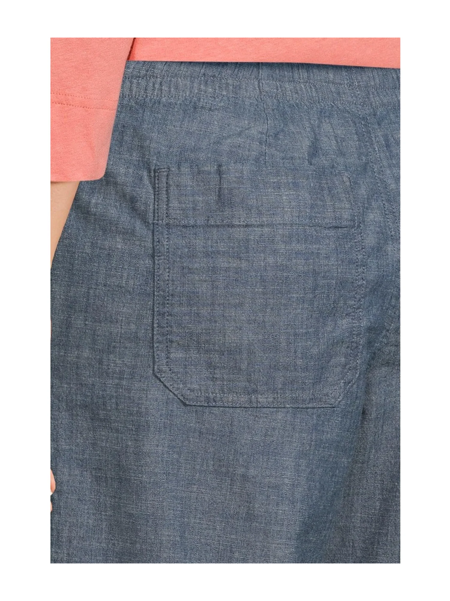 Брюки L.L.Bean Lakewashed Pull-On Wide Leg Pants — изображение 4 из 5, синий