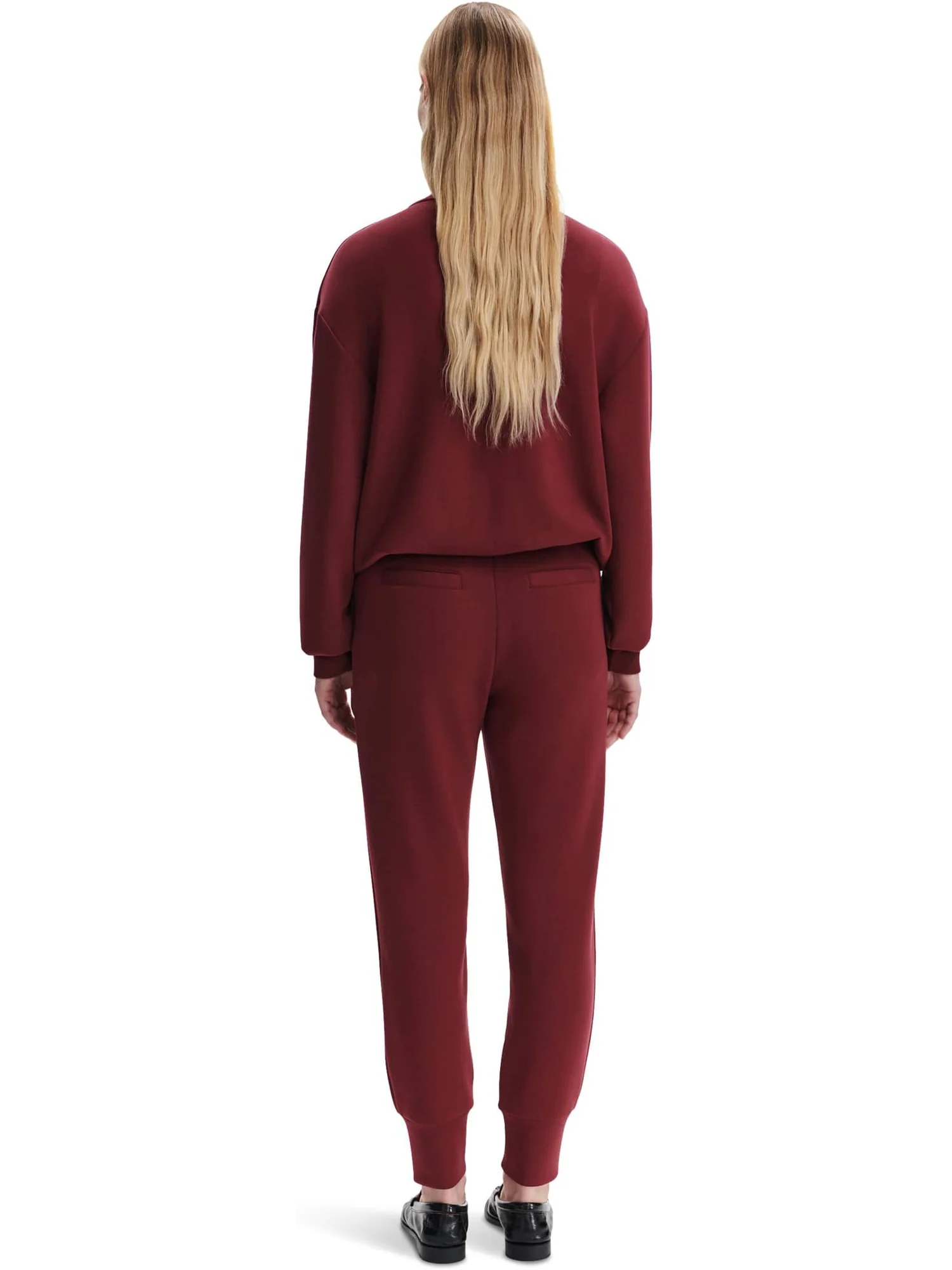 Брюки Varley The Slim Cuff Pants — изображение 2 из 4, бордовый