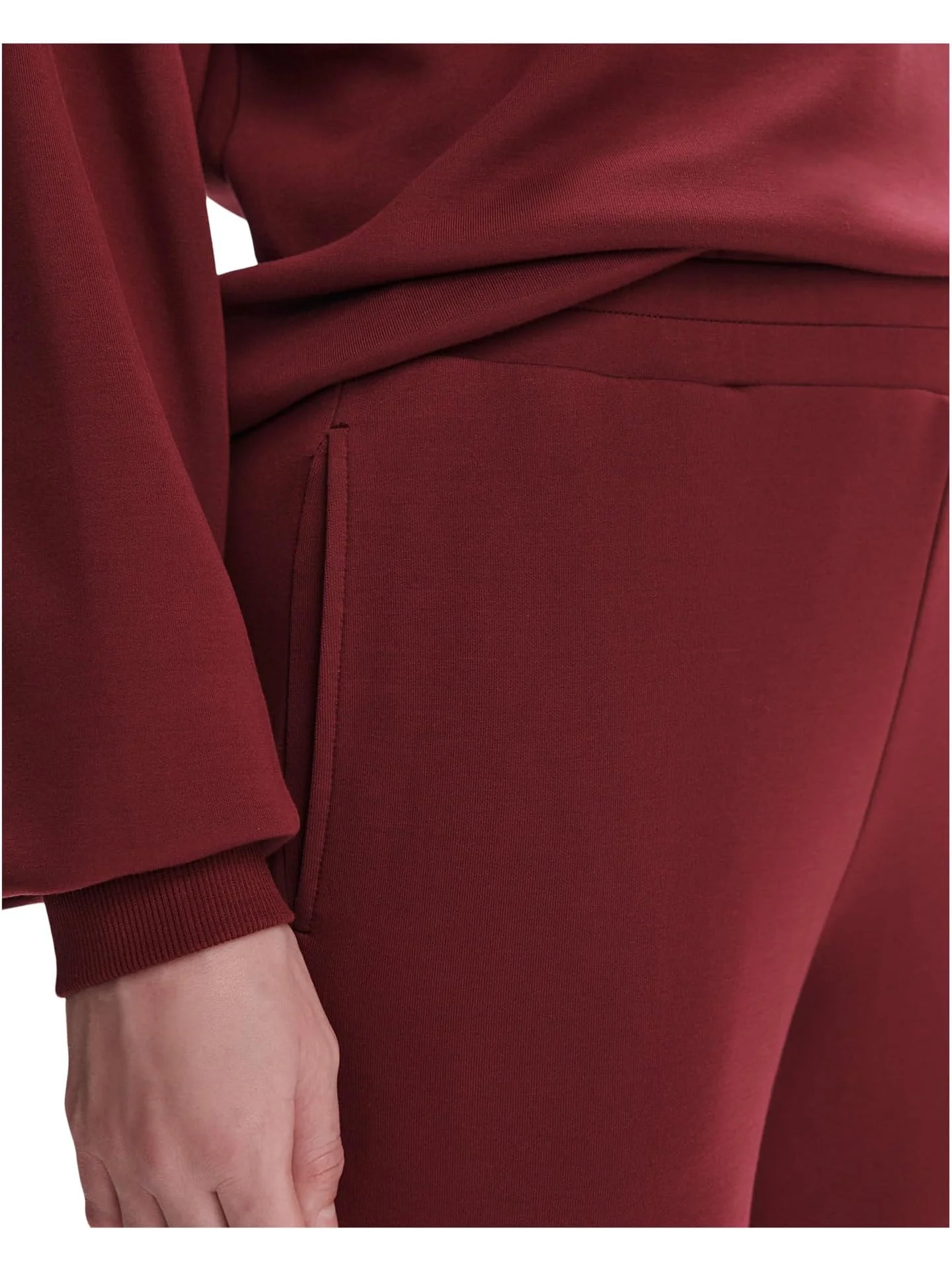 Брюки Varley The Slim Cuff Pants — изображение 3 из 4, бордовый
