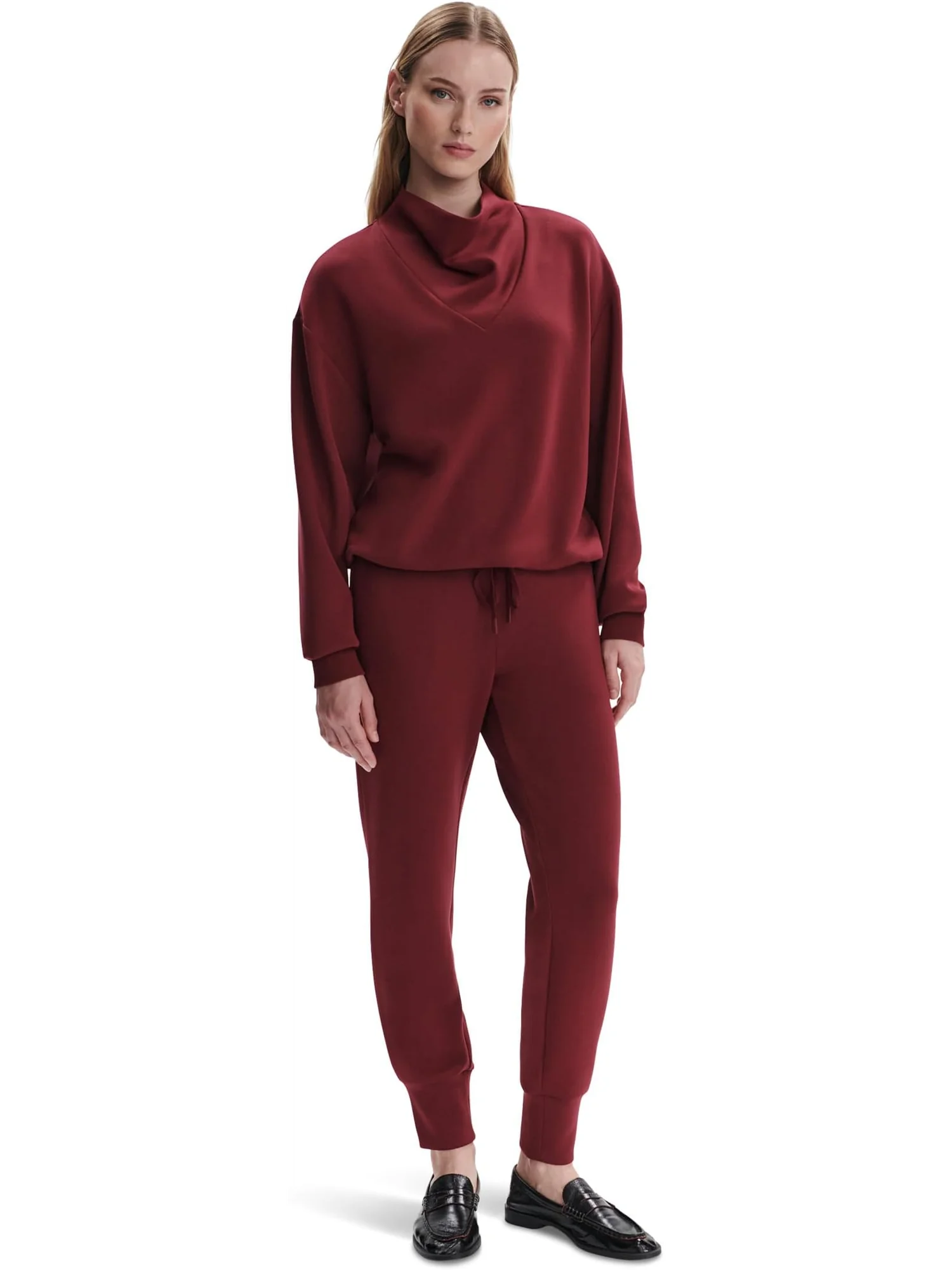 Брюки Varley The Slim Cuff Pants — изображение 4 из 4, бордовый