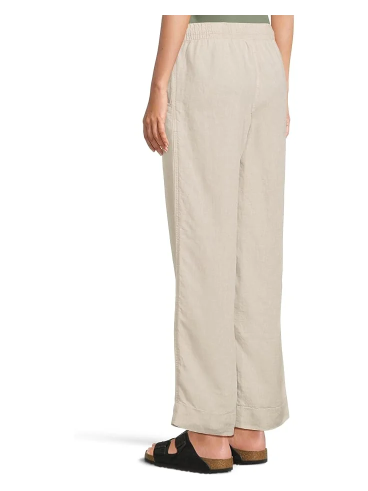 Брюки L.L.Bean Premium Linen Breezy Striped Pull-On Pants — изображение 3 из 5, овсяный