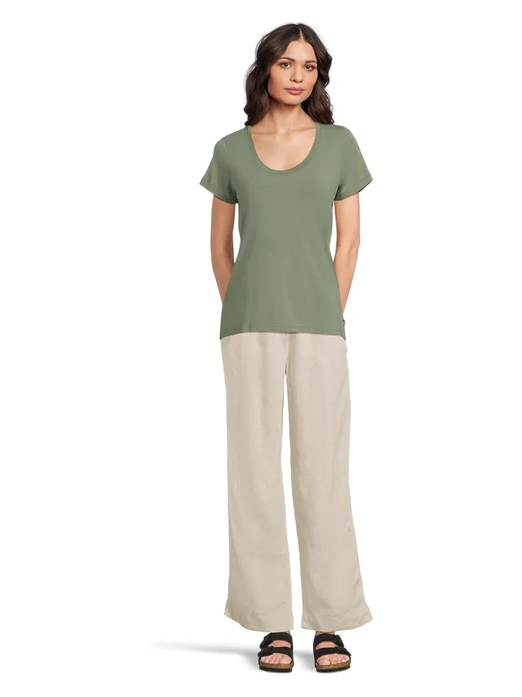 Брюки L.L.Bean Premium Linen Breezy Striped Pull-On Pants — изображение 5 из 5, овсяный