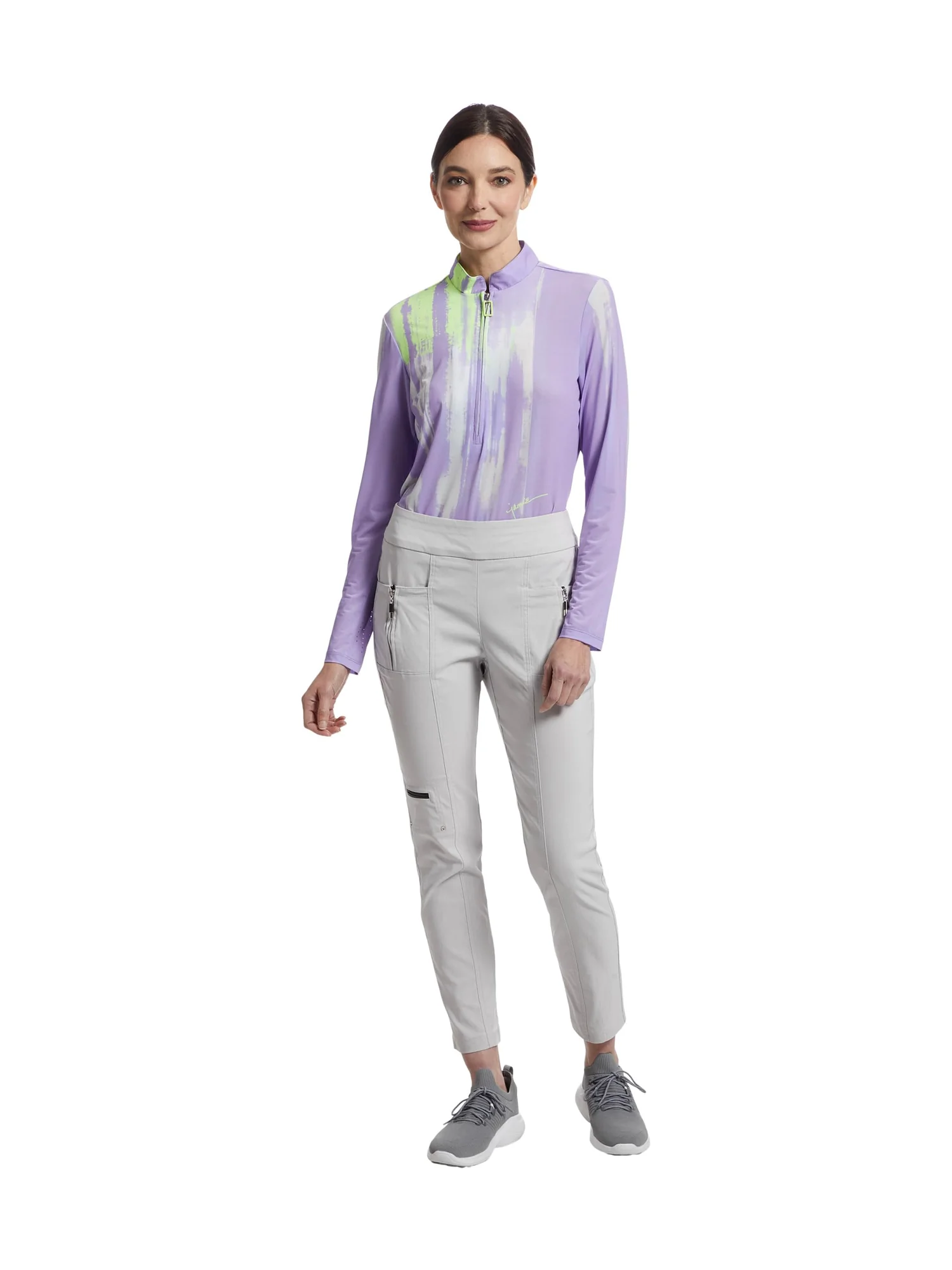 Брюки Jamie Sadock 38.5" Skinnyliscous Ankle Pants — изображение 5 из 5, серый