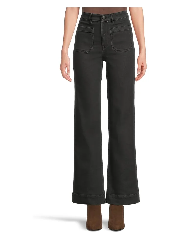 Женские джинсы Faherty Stretch Terry Patch Pocket — изображение 1 из 5, черный