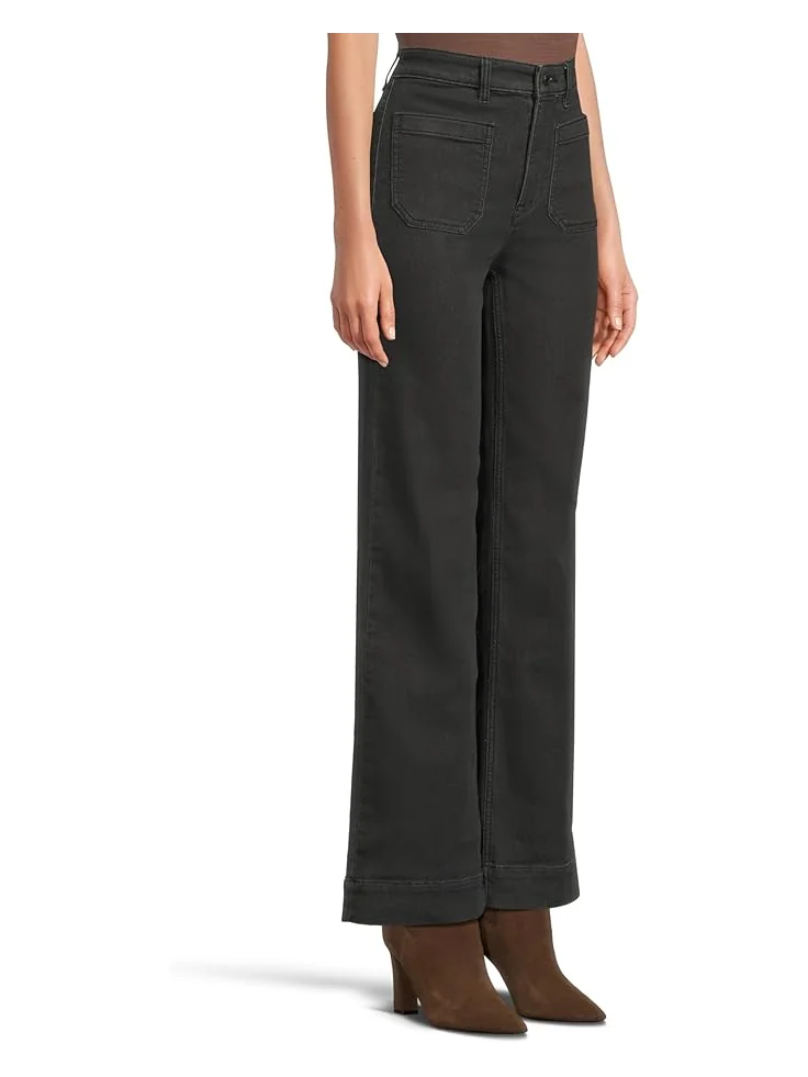 Женские джинсы Faherty Stretch Terry Patch Pocket — изображение 2 из 5, черный