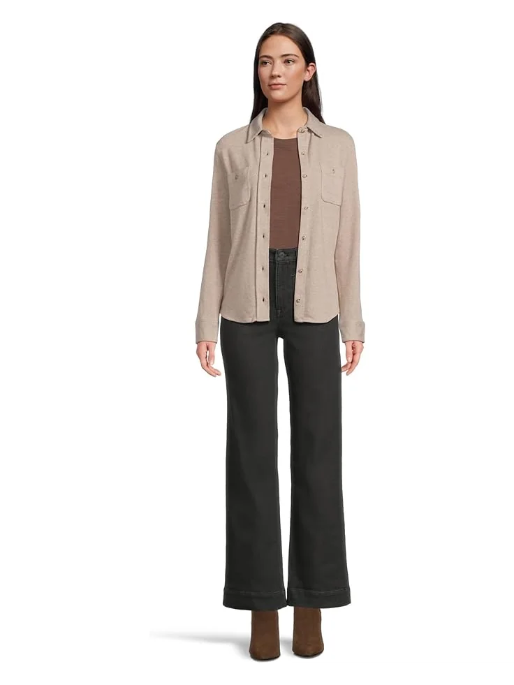 Женские джинсы Faherty Stretch Terry Patch Pocket — изображение 5 из 5, черный