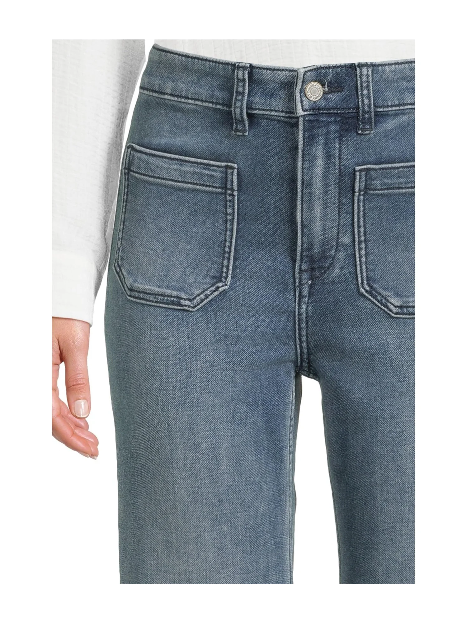 Брюки Faherty Stretch Terry Patch Pocket Ankle Pants — изображение 4 из 5, синий
