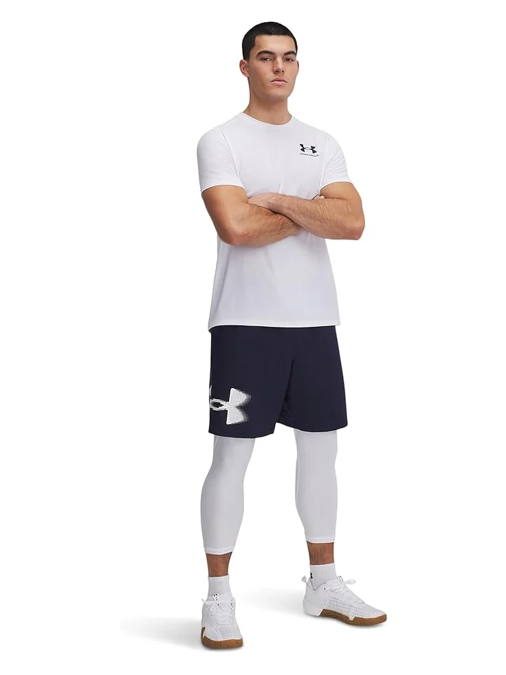 Шорты Under Armour Tech Woven Graphic Shorts — изображение 3 из 3, темно-синий/белый