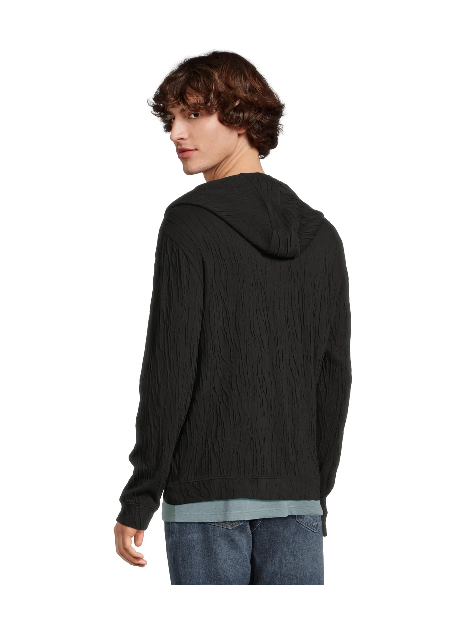 Худи John Varvatos Ihsan Zip Hoodie K6567S25 — изображение 3 из 5, черный