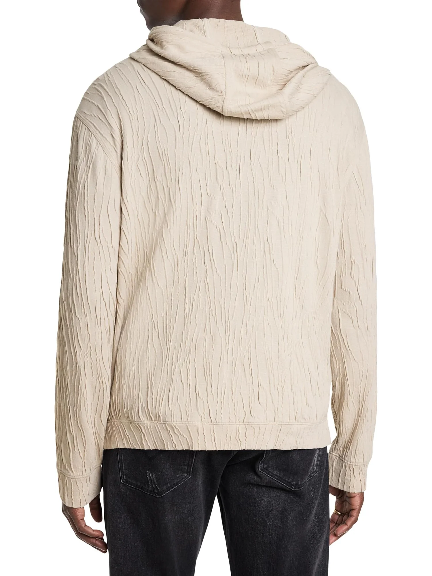 Худи John Varvatos Ihsan Zip Hoodie — изображение 2 из 4, серый