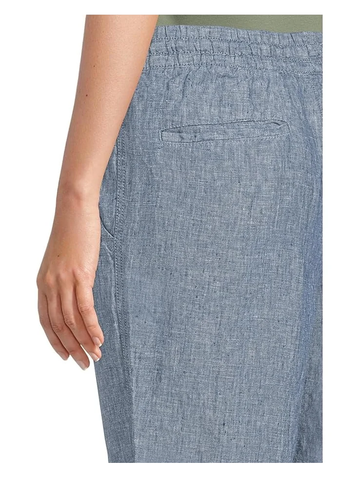 Джинсы L.L.Bean Premium Linen Breezy Pull-On Ankle Pants — изображение 4 из 5, синий