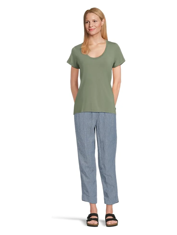 Джинсы L.L.Bean Premium Linen Breezy Pull-On Ankle Pants — изображение 5 из 5, синий