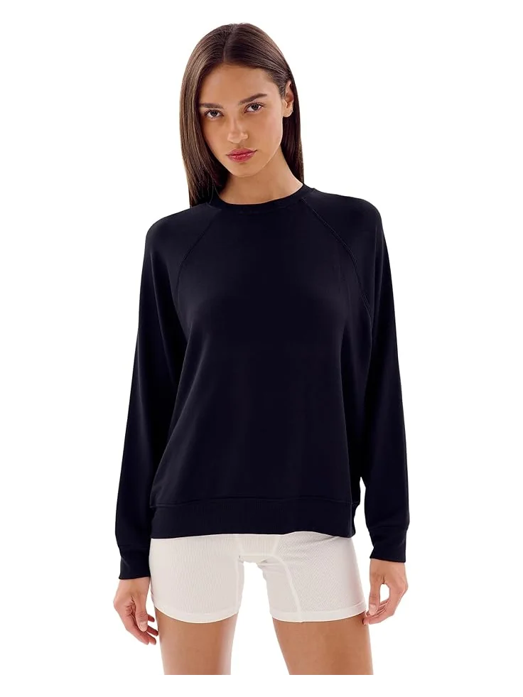 Толстовка Splits59 Andie Oversized Fleece Sweatshirt — черный