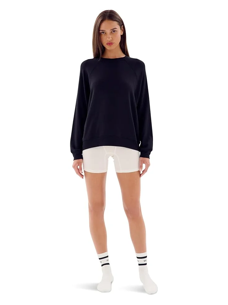 Толстовка Splits59 Andie Oversized Fleece Sweatshirt — изображение 3 из 3, черный