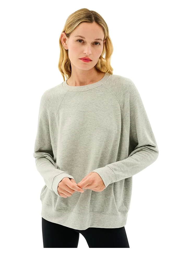 Толстовка Splits59 Andie Oversized Fleece Sweatshirt — серый