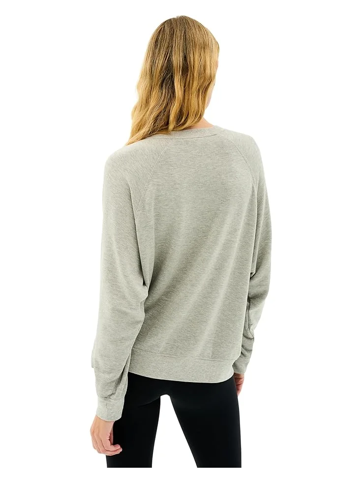 Толстовка Splits59 Andie Oversized Fleece Sweatshirt — изображение 2 из 3, серый