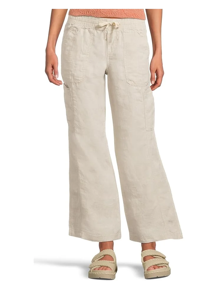 Джинсы L.L.Bean Premium Linen Breezy Mid-Rise Wide Leg Utility Pull-On Pants