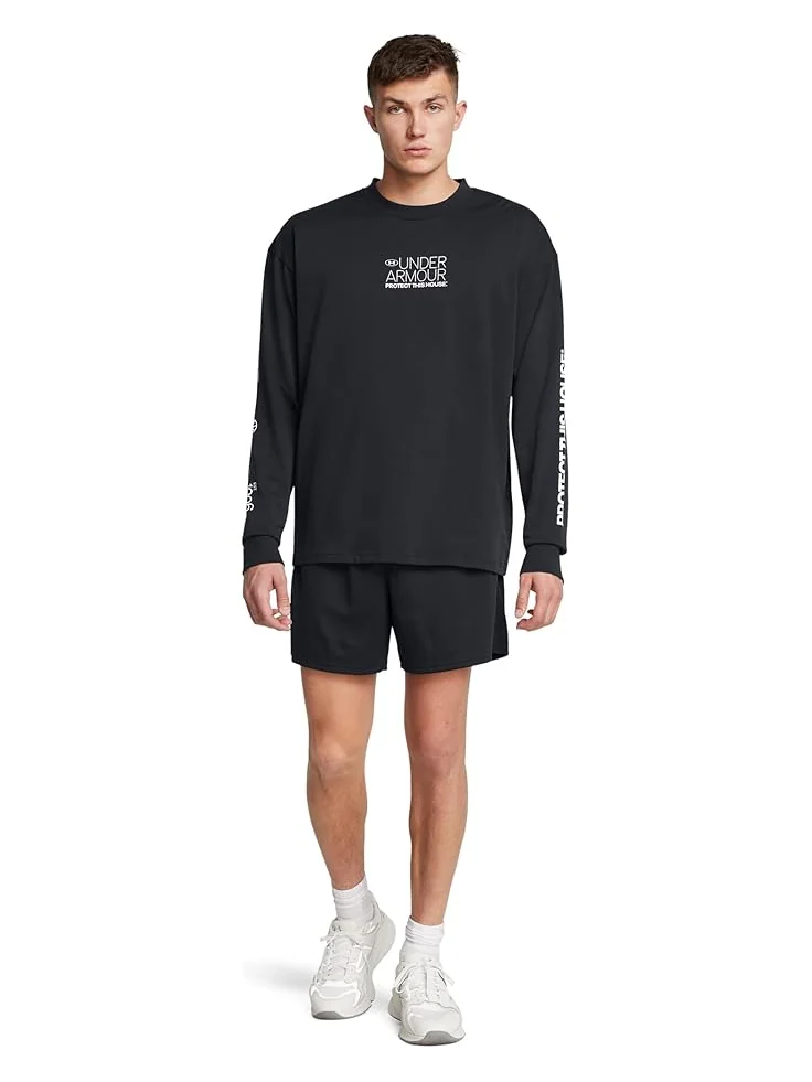 Шорты Under Armour Tech 6 Inch Mesh Shorts — изображение 4 из 4, черный/белый