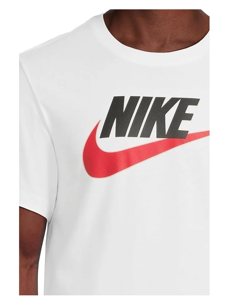 Футболка Nike Sportswear Icon Futura Tee — изображение 4 из 5, белый/черный/красный