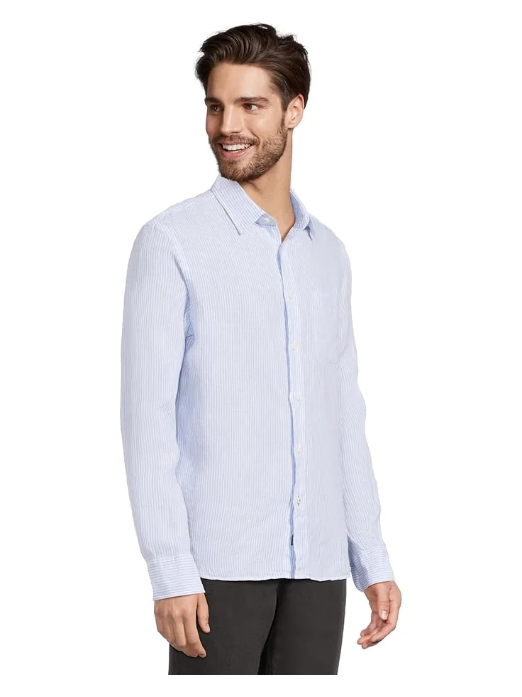 Рубашка Faherty Laguna Linen Shirt, цвет Summer Classic Stripe — изображение 2 из 5