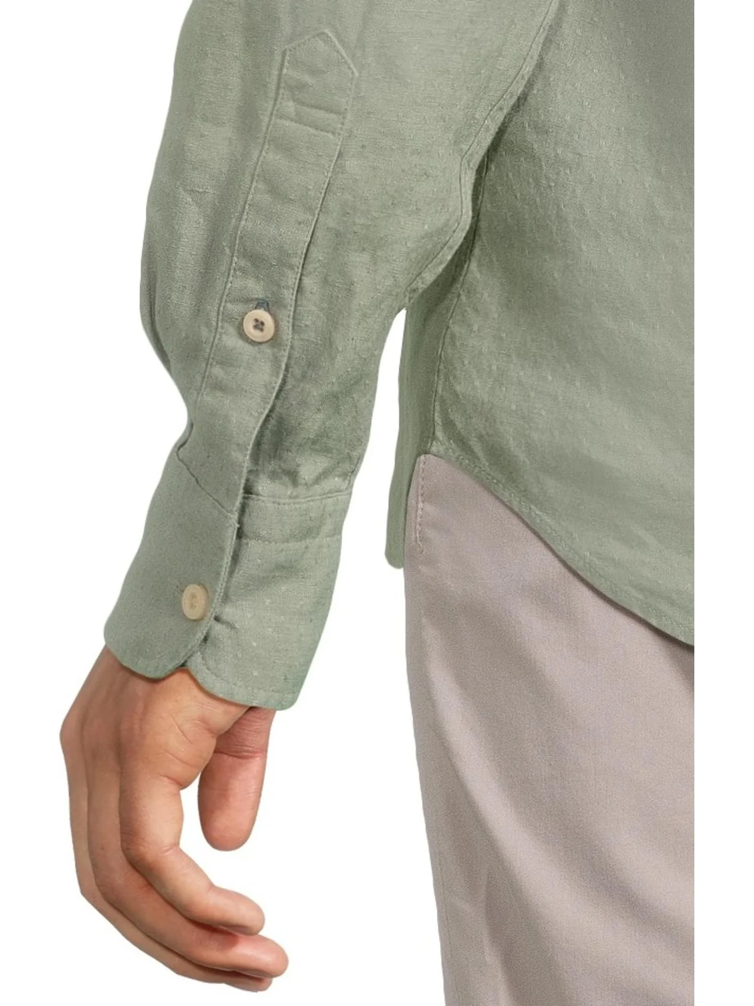 Рубашка Faherty Laguna Linen Shirt, цвет Fairfield Dobby — изображение 4 из 5