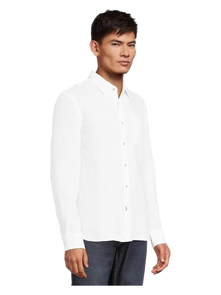 Рубашка Faherty Laguna Linen Shirt — изображение 2 из 5, белый