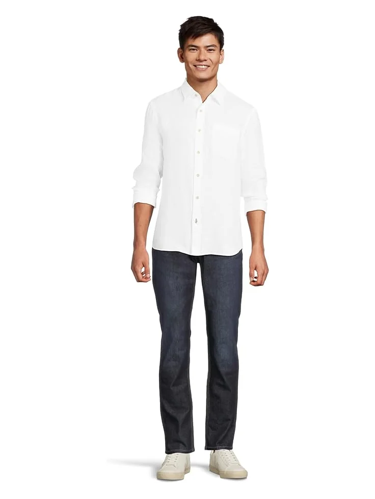 Рубашка Faherty Laguna Linen Shirt — изображение 5 из 5, белый