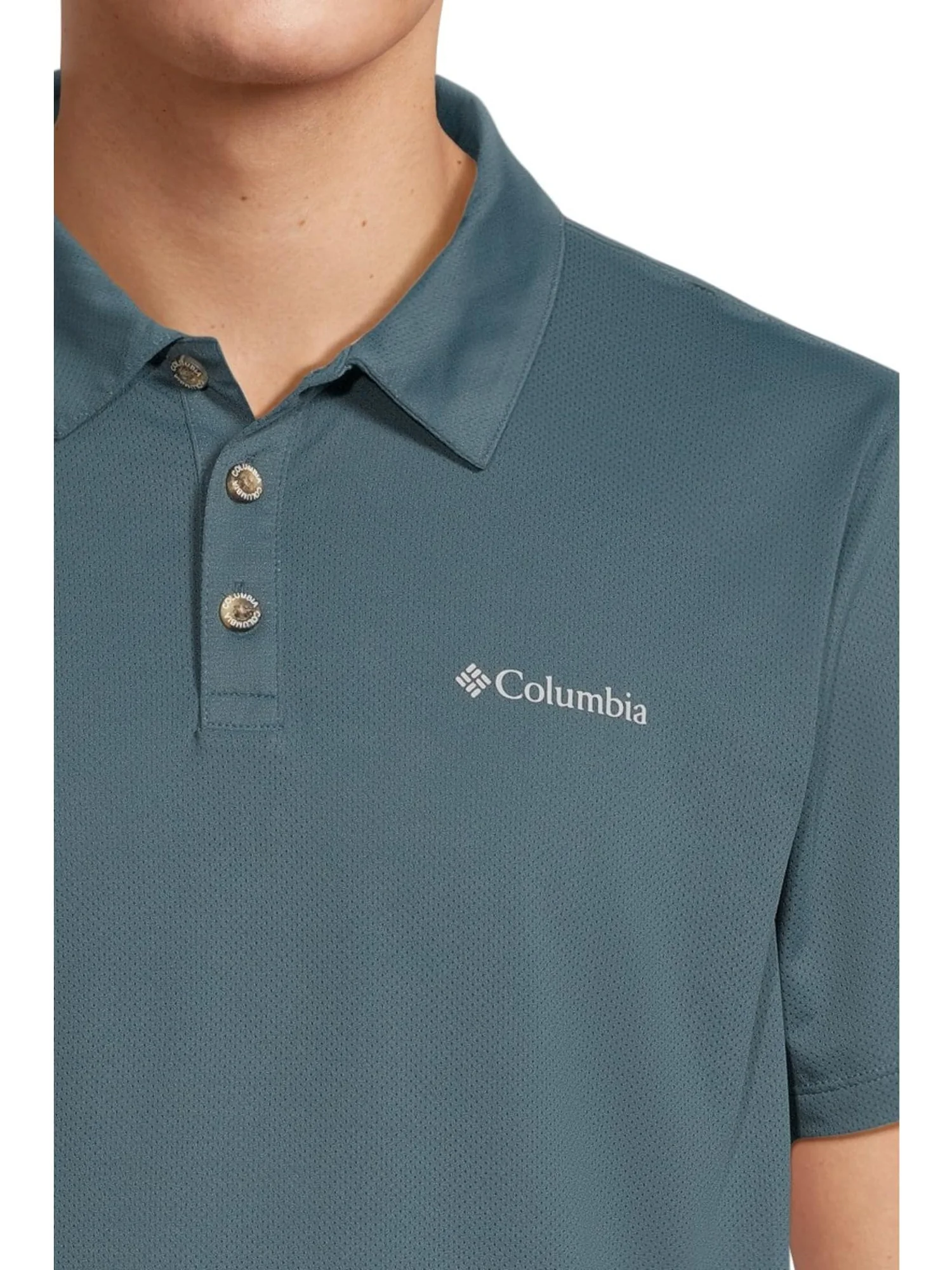 Поло Columbia Tech Trail Utility Polo — изображение 4 из 5, голубой