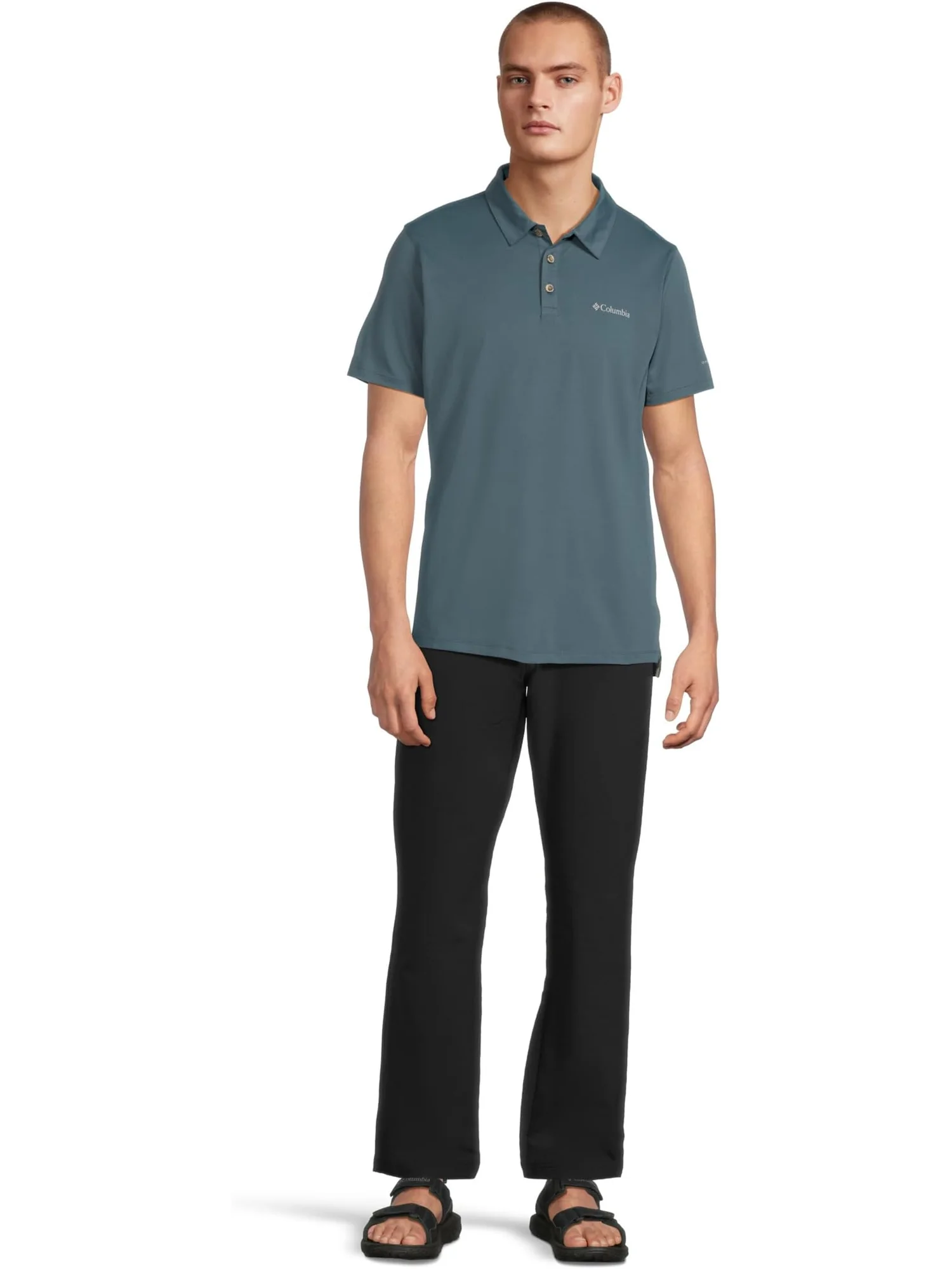 Поло Columbia Tech Trail Utility Polo — изображение 5 из 5, голубой