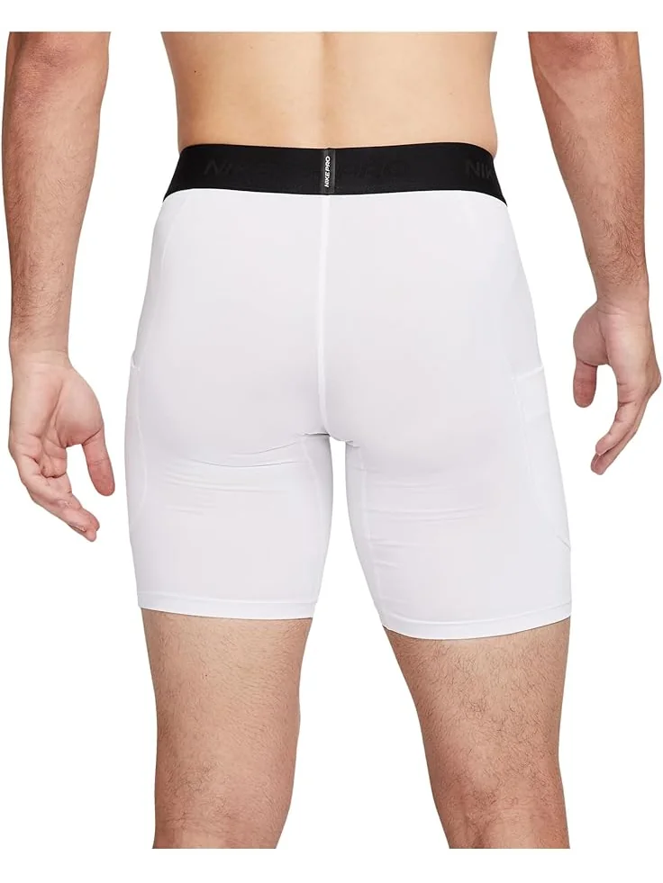Шорты Nike Pro Dri-FIT Long Shorts — изображение 2 из 3, белый/черный