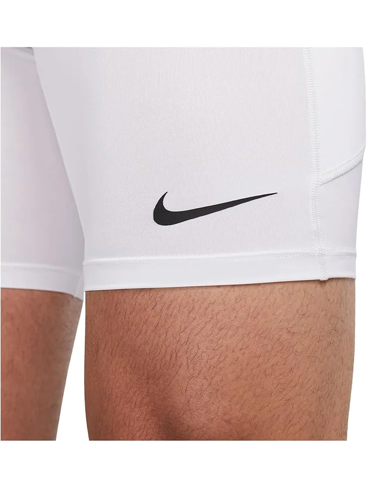 Шорты Nike Pro Dri-FIT Long Shorts — изображение 3 из 3, белый/черный
