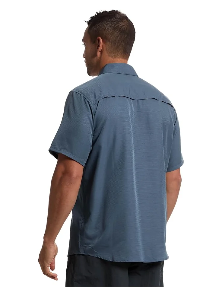 Рубашка Mountain Hardwear Canyon Short Sleeve Shirt, цвет Zinc 1 — изображение 3 из 5