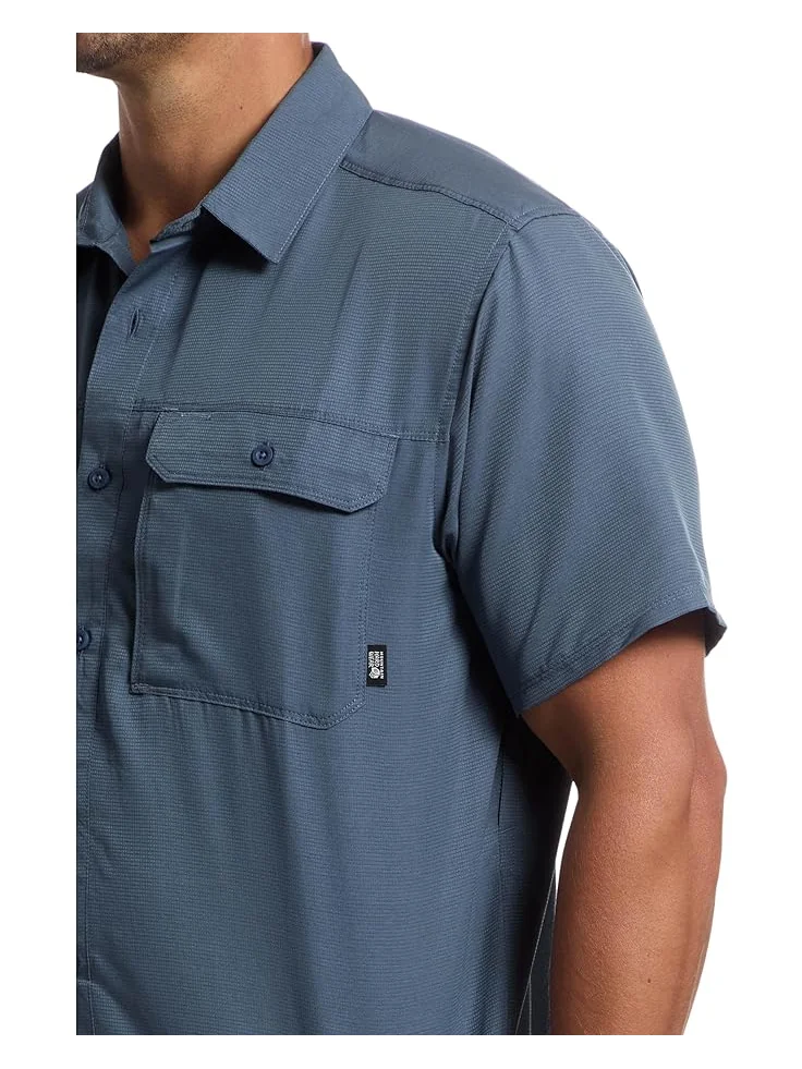 Рубашка Mountain Hardwear Canyon Short Sleeve Shirt, цвет Zinc 1 — изображение 4 из 5
