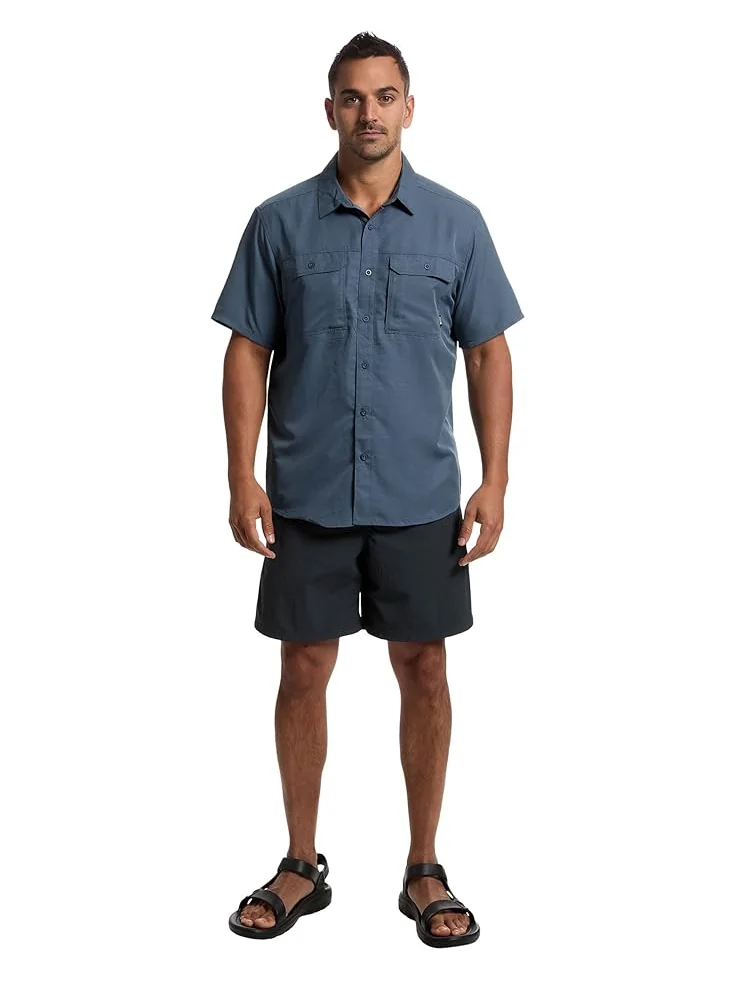 Рубашка Mountain Hardwear Canyon Short Sleeve Shirt, цвет Zinc 1 — изображение 5 из 5